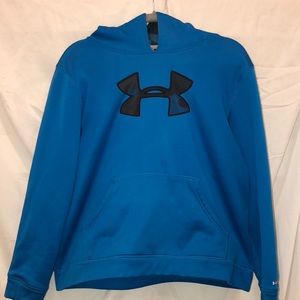 Men’s Under Armour blue and black hoodie.